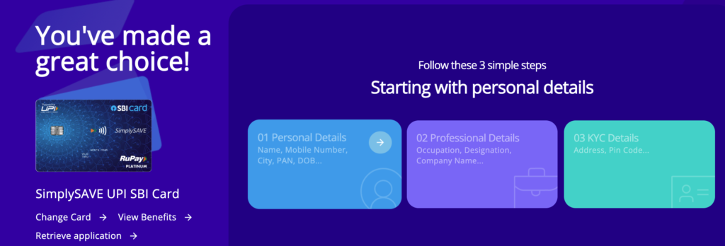 SBI SimplySave apply online